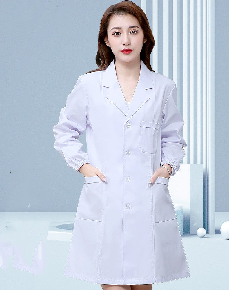 Summer Thin Short Sleeve Nurse Wear White Work Wear - Supreme scrub Boutique