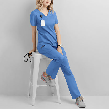 Operating Room Short Sleeved Nurse Uniform Suit Nurse Surgeon - Supreme scrub Boutique