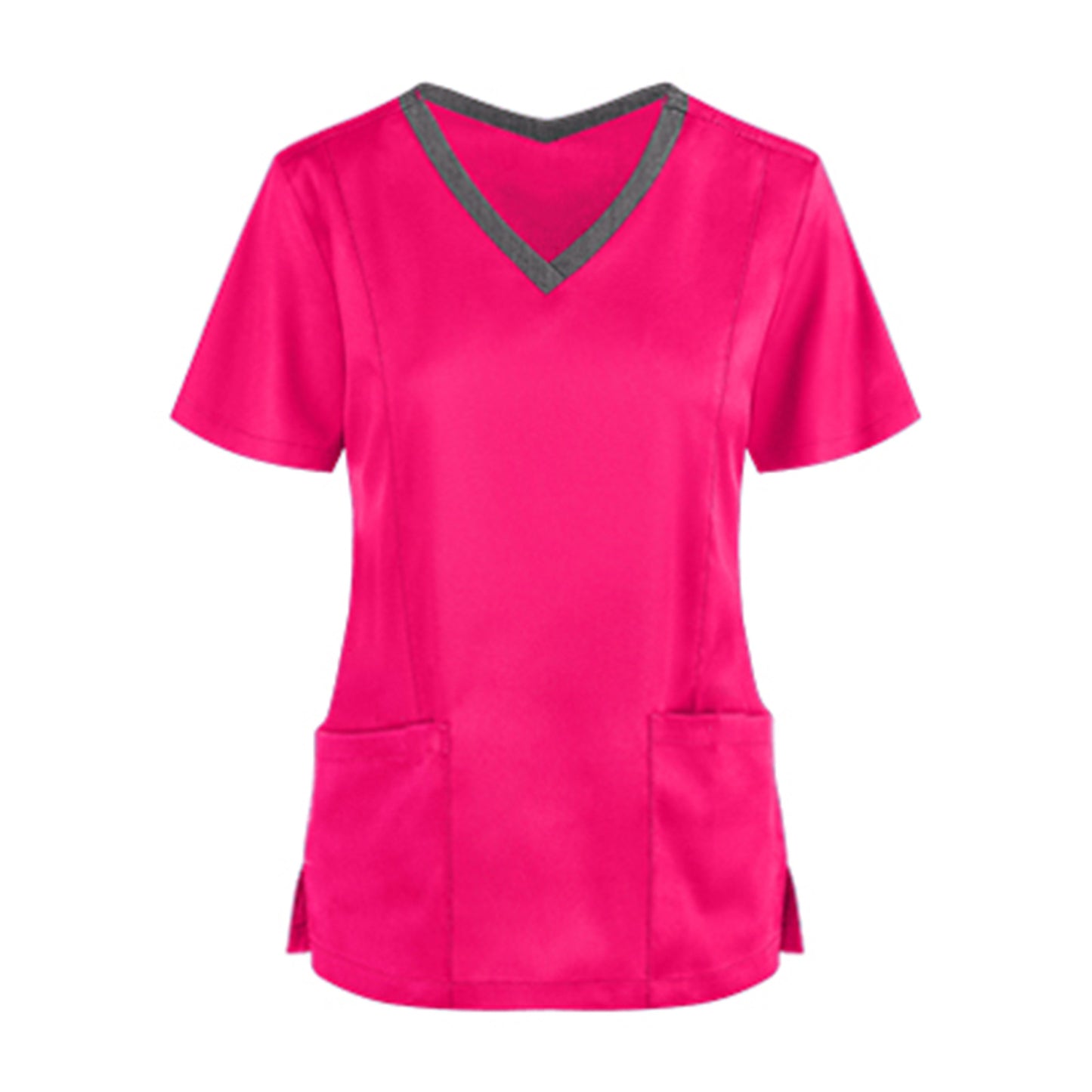 V-neck Tooling Short-sleeved Slit Nurse Outfit Women - Supreme scrub Boutique