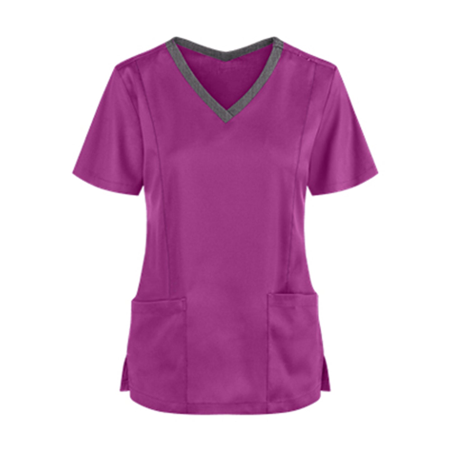 V-neck Tooling Short-sleeved Slit Nurse Outfit Women - Supreme scrub Boutique