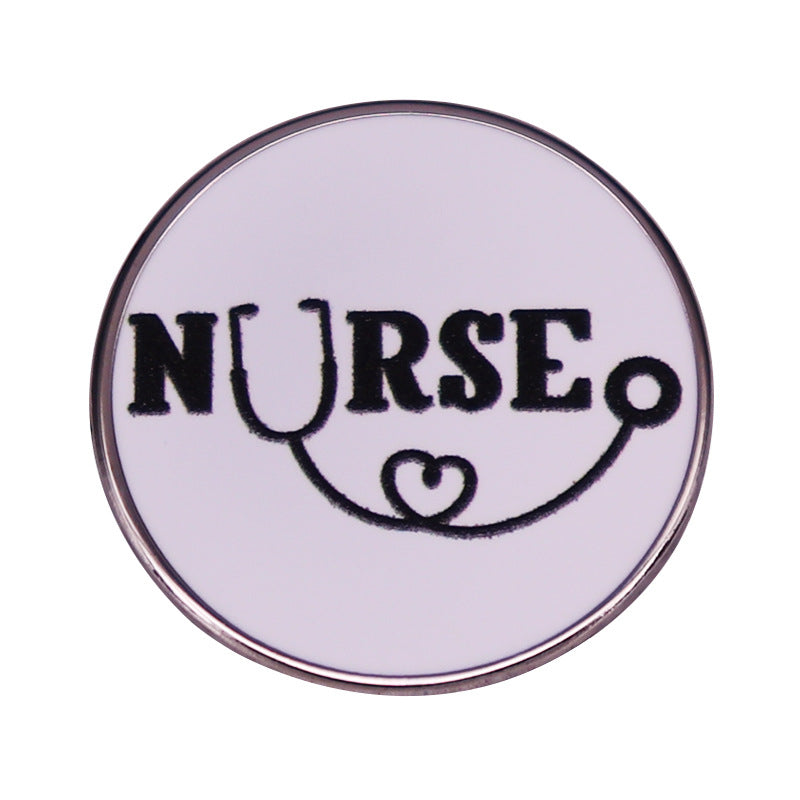 Nurse And Stethoscope Brooch Funny Doctor Nurse - Supreme scrub Boutique