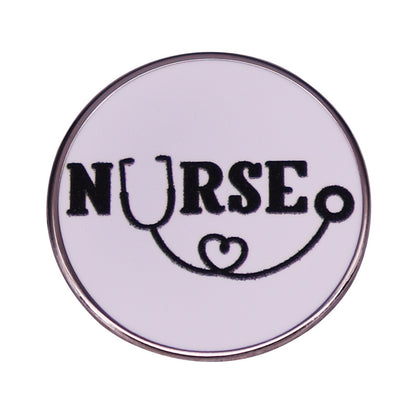 Nurse And Stethoscope Brooch Funny Doctor Nurse - Supreme scrub Boutique