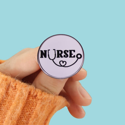 Nurse And Stethoscope Brooch Funny Doctor Nurse - Supreme scrub Boutique