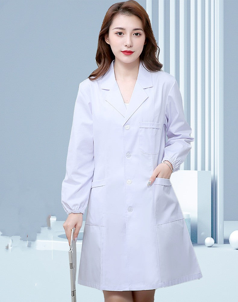 Summer Thin Short Sleeve Nurse Wear White Work Wear - Supreme scrub Boutique