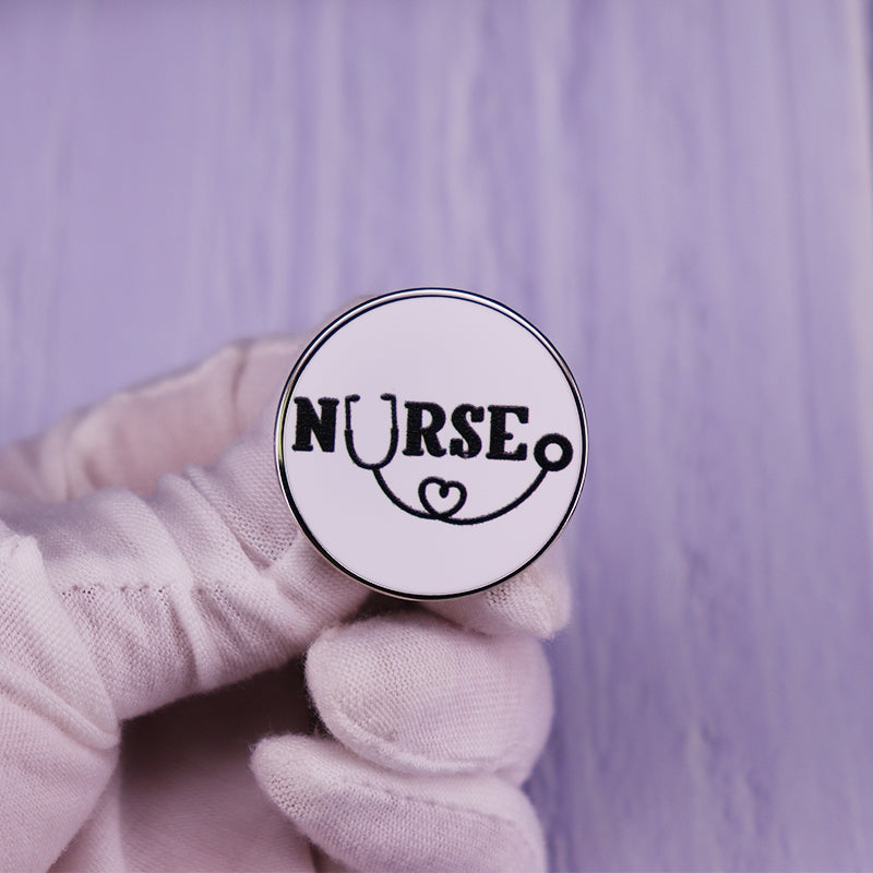 Nurse And Stethoscope Brooch Funny Doctor Nurse - Supreme scrub Boutique