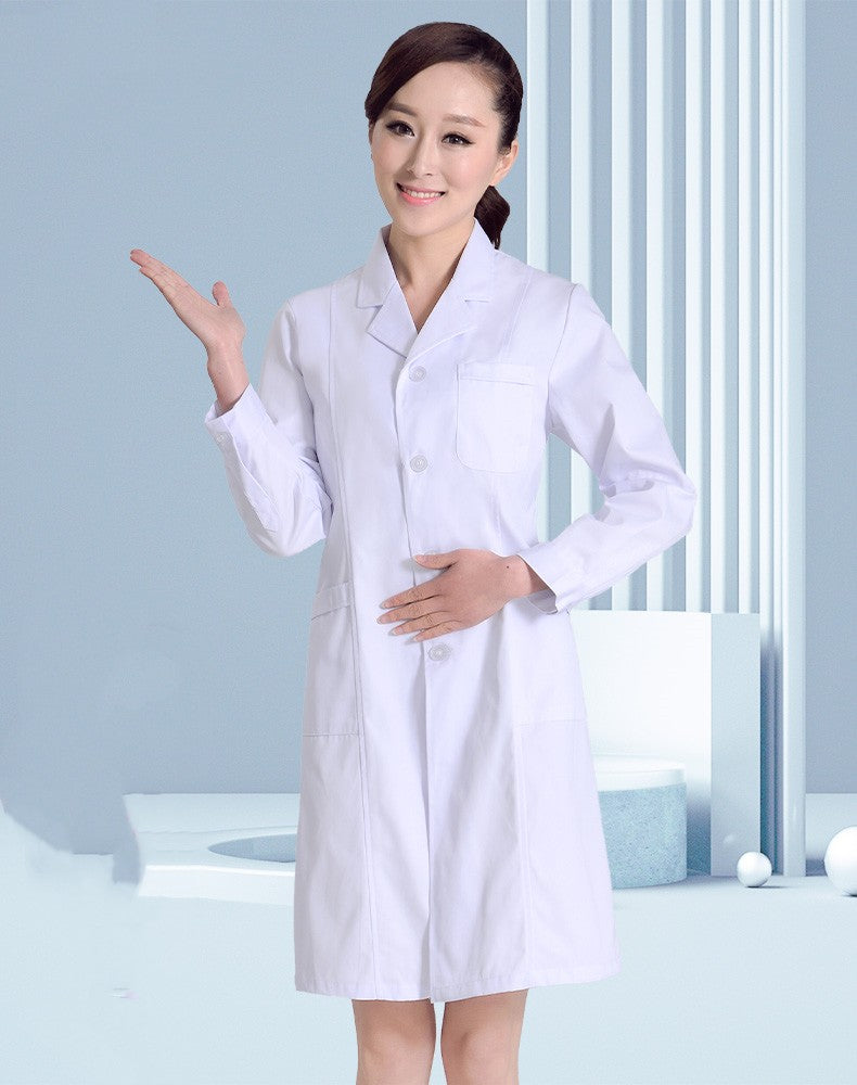 Summer Thin Short Sleeve Nurse Wear White Work Wear - Supreme scrub Boutique